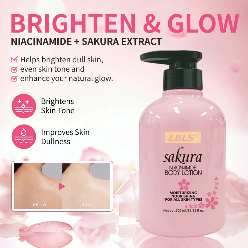 LBLS Cherry Blossom Niacinamide Body Lotion (New Pink Bottle)