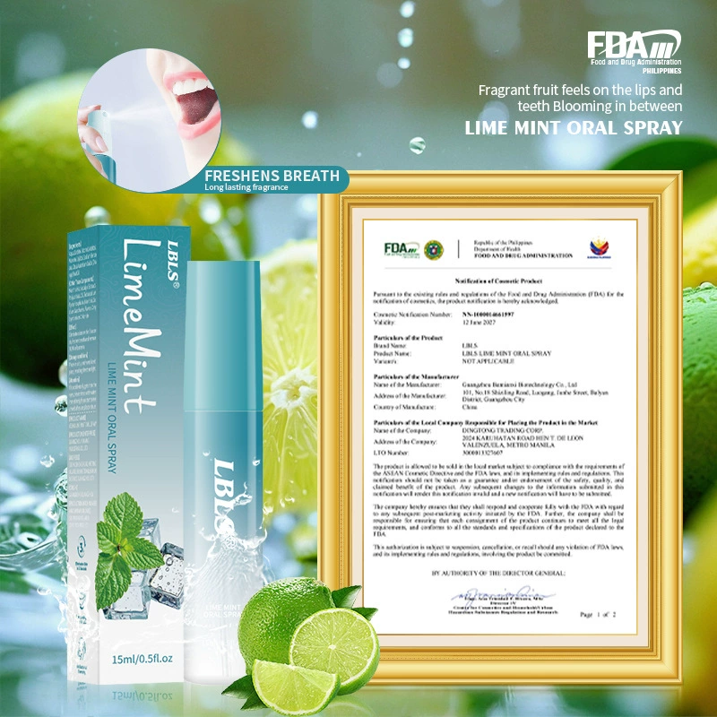 LBLS Lime Mint Blueberry Oral Spray
